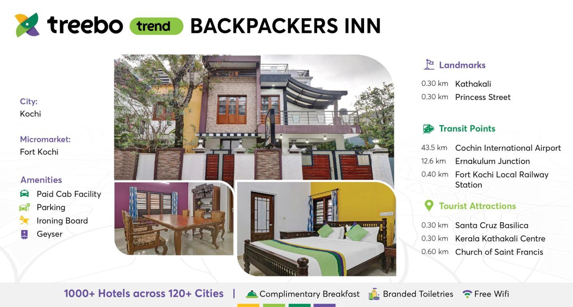Treebo Backpackers Inn Kochi Exteriör bild